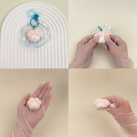 Jouet en peluche créatif en forme de patte de chat, crème glacée, à rebond lent, à pincer, mignon, simulation de nourriture, jouet de décompression