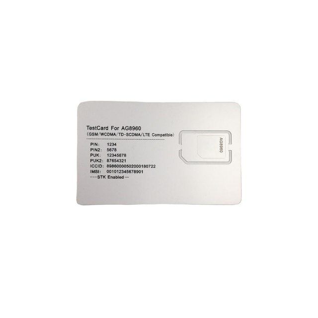 AG8960 Hot Selling WIFI SIM Test Card for 3G/4G/5G Mobile Phone Factory