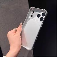 Coque de téléphone de luxe scintillante effet aurore brillante pour iPhone 18 17 15 16 Pro Max 14 12 11 13 Pro avec protection intégrale de l'objectif en verre