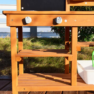 Cuisine en bois d'extérieur avec jouet éducatif préscolaire pour enfants - Product Image 4