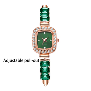 Orologio da Polso Elegante con Bracciale a Scomparsa, Orologio al Quarzo di Lusso Leggero, Orologio con Cristalli per Donne e Ragazze, <span class=keywords><strong>Regalo</strong></span> Estivo per Feste - Product Image 3