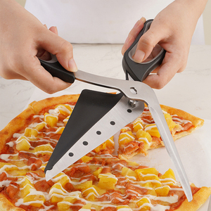 TOALLWIN Outils de pâtisserie très vendus, <span class=keywords><strong>ciseaux</strong></span> à <span class=keywords><strong>pizza</strong></span> multifonctionnels amovibles <span class=keywords><strong>2</strong></span> <span class=keywords><strong>en</strong></span> <span class=keywords><strong>1</strong></span> <span class=keywords><strong>en</strong></span> acier inoxydable, spatule-<span class=keywords><strong>ciseaux</strong></span> - Product Image 3