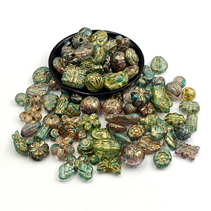 Cuentas Sueltas Variadas para Manualidades, Cuentas Vintage Antiguas, Accesorios para la Creación de Joyería - Product Image 1