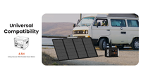 Système de charge photovoltaïque Guoning 400W résistant aux intempéries, panneau solaire pliable pour la sauvegarde d'urgence et les expéditions en plein air