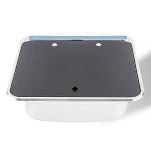 JDA Space-Saving Premium SS304 <strong>RV</strong> <strong>Sink</strong> Camper <strong>Kitchen</strong> <strong>Sink</strong> With Tempered Glass Lid For Caravan Trailers Motorhome &amp; Marine Use - Product Image 3