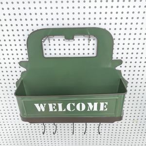 رف تخزين حديث على شكل شاحنة مصنوع من الحديد المعدني الأخضر للتعليق على الحائط في المطبخ من ديكورويل - Product Image 4