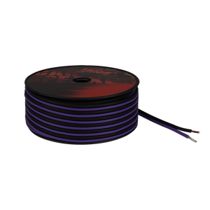 Câble de haut-parleur de voiture en PVC flexible 12AWG, gaine mate, étamé OFC, noir et violet, personnalisable - Product Image 3