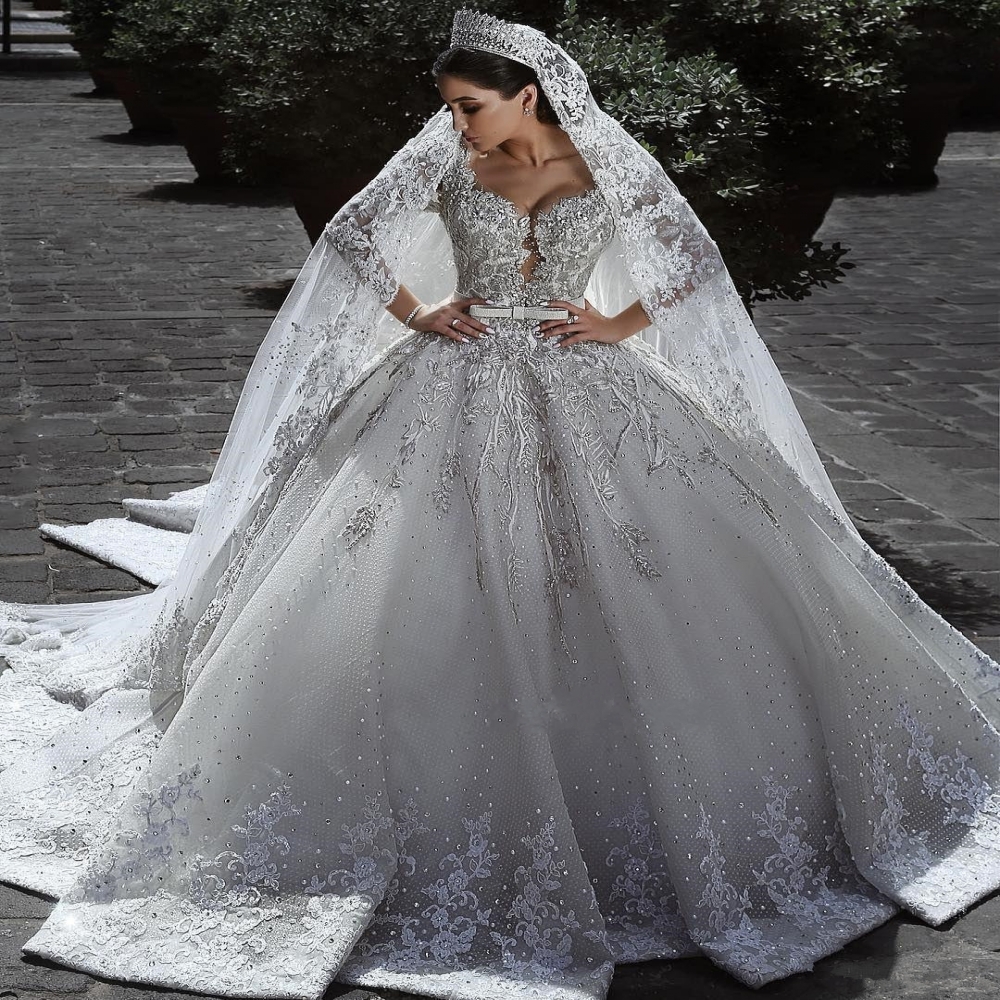 2021 Arabic Long Sleeve Ball Gown Wedding Dresses Lace Appliques Bridal Gowns| Alibaba.com 2021 Arabic Long Sleeve Ball Gown Wedding Dresses Lace Appliques Bridal Gowns| Alibaba.com