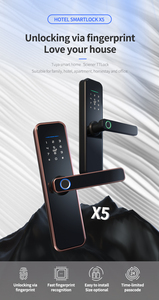 Serrure électronique numérique de sécurité domestique Tuya Ttlock, serrure intelligente à empreintes digitales étanche, serrure de porte intelligente BLE WIFI - Product Image 4