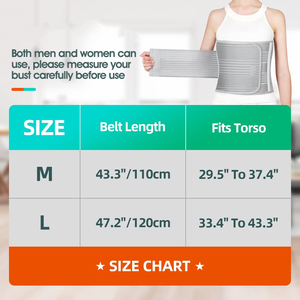 Ceinture de soutien thoracique pour hommes et femmes, pour côtes cassées, attelle élastique de compression pour côtes - Product Image 6