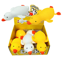 Entrepôt USA – Jouet anti-stress géant réaliste en forme de canard jaune et blanc, 36*16.5cm, pour soulager le stress