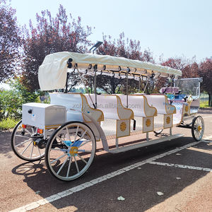 Carruaje eléctrico de cuatro ruedas Hengyisheng con marco de acero Q235B para uso turístico de bodas y turismo - Product Image 2