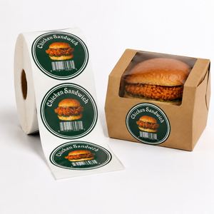 Étiquettes alimentaires autocollantes, imperméables, écologiques et réutilisables Pokmoto avec code QR pour contenants à emporter, préparation de repas, bols et emballages - Product Image 2
