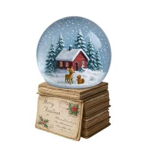 Globo de Nieve de Resina Personalizado de Fábrica con Diseño de Gato Negro y Calabaza de Halloween, Decoración de Cristal, Bola de Agua - Product Image 6