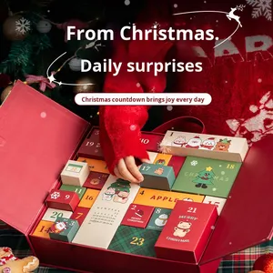 Plush Christmas Countdown Calendar <b>Gift</b> <b>Box</b> Surprise Blind <b>Box</b> <b>Empty</b> <b>Gift</b> Packaging 2026 - Product Image 3