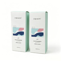 Boîte de soin de la peau au fini mat de luxe, emballage en carton OEM pour les soins du visage, boîte en papier cosmétique avec logo personnalisé en relief