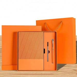 Luxury A5 A6 Pu Cover Business <b>Gift</b> <b>Set</b> Corporate Notebook Journal with for Promotional Corporate <b>Gifts</b> - Product Image 4