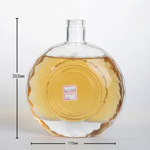 ガラスボトル750ml透明ワイングラスカスタマイズBaijiu Xo工場卸売