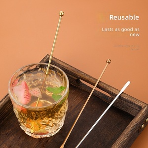 Varillas Mezcladoras de Cócteles de Acero Inoxidable 304 al por Mayor, 18.8cm, Reutilizables, para <span class=keywords><strong>Bar</strong></span>, Fiestas, Café - Product Image 4