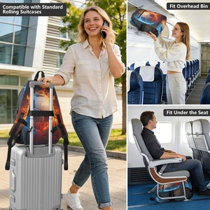 Customized Logo Design Multifunctional Business Daily Travel School College Students Wear-Resistant Polyester Laptop <b>Backpack</b> - Product Image 5