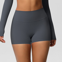 Legging de yoga taille haute, couleur unie, double face brossée, effet galbant et liftant, respirant et infroissable, pour le commerce transfrontalier