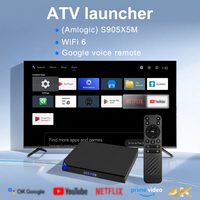 Boîtier TV intelligent Android 14 Amlogic S905X5M Quad Core 4K HDR10+ avec télécommande vocale, prise en charge AirPlay et Wi-Fi 5G – Vente directe usine