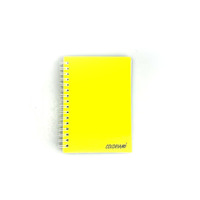 Coque spirale pour ordinateur portable, Notebook A4/A5/A6, personnalisé, de haute qualité, couleur néon PP