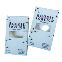 Boîte à ongles élégante avec impression de logo personnalisé ZJ-076, avec fenêtre en PVC, boîte d'emballage pour ongles, boîtes d'emballage cosmétiques