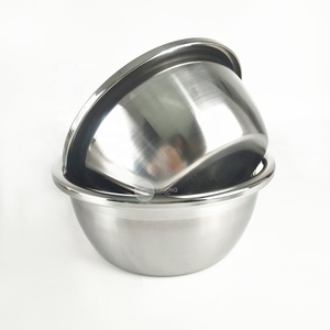 En gros <span class=keywords><strong>pas</strong></span> <span class=keywords><strong>cher</strong></span> ustensile de cuisine de différentes tailles en acier inoxydable lavabo en métal soupe bassin profond grand <span class=keywords><strong>bol</strong></span> de riz - Product Image 4