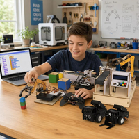 ACEBOTT NUEVO Kit Educativo de Fábrica Inteligente ESP32 IOT de Madera DIY ACECode Programable STEM para Escuela para Arduino