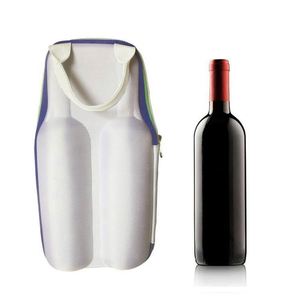 Sac cadeau en cuir PU personnalisé pour vin, porte-champagne, étui de rangement, sac isotherme antichoc pour vin, valise de voyage pour bouteille de vin en EVA - Product Image 3