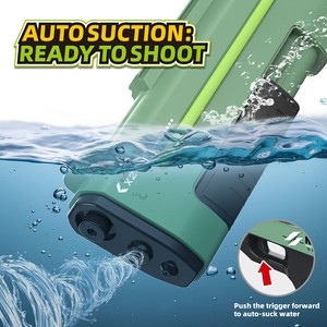 Pistola ad acqua elettrica con doppio ugelli automatico e modalità a spruzzo manuale per bambini 680ML grande serbatoio per un divertimento estivo senza fine - Product Image 2