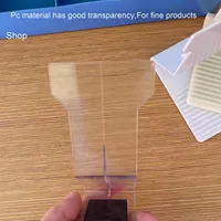 Présentoir à bande magnétique pour supermarché avec séparateur d'étagère en plastique d'injection de barrière anti-chute pour un support dorsal pratique pour le magasin