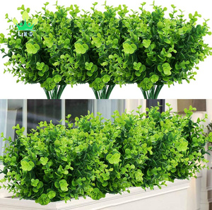 Plantes Artificielles Fleurs Faux Buis Arbustes Réaliste Verdure <span class=keywords><strong>Feuillage</strong></span> avec 42 Tiges pour Jardin Intérieur Extérieur Décoration - Product Image 2
