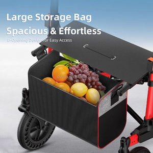 Multi-Functional Foldable Walking Elderly Portable Aluminum Walker <b>Rollator</b> With Seat and Footrest for Disabled Elbow <b>rollator</b> - Product Image 5
