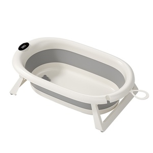 Baignoire pliable en plastique pour bébés, nourrissons et nouveau-nés, utilisation à domicile, design portable - Product Image 5