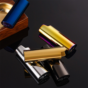Wholesale YAMO Electroplated Color J6 <strong>Lighter</strong> Case Metal <strong>Smoking</strong> <strong>Accessories</strong> with Keychain Hoop Design - Product Image 2