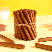 Vente en gros d'usine Biscuits croustillants aux saveurs de crème et de chocolat de haute qualité 0% de matières grasses Goût sucré Boîte de collation pour le thé Emballage