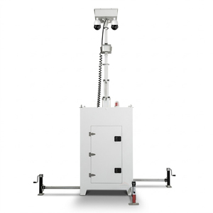 Tour de vidéosurveillance mobile compacte avec mât de levage de 6 m, panneaux solaires en option, tour de sécurité pour événements en plein air - Product Image 3