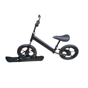 Vélo d'équilibre en bois à points de couleur pierreux pour enfants, skis pour la neige, roues en caoutchouc de 12 pouces, jouet d'extérieur pour enfants - Product Image 1