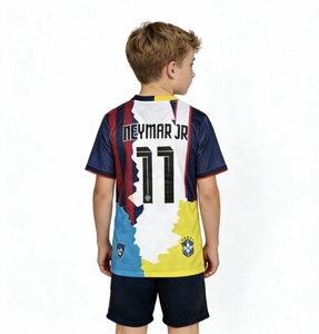 Vêtements de football pour enfants de haute qualité en gros, uniforme de football respirant à séchage rapide - Product Image 4