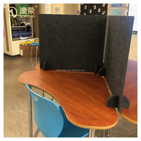 Ventes d'usine : Organisateur de bureau en feutre insonorisant écologique, personnalisable, facile à installer, séparateur de table pour la confidentialité