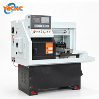 Torno CNC Horizontal Mini CK0660 con Cama Plana, Controlador GSK, Certificado CE, Máquina de Torneado de Metal para Pequeños Lotes, 220/380V