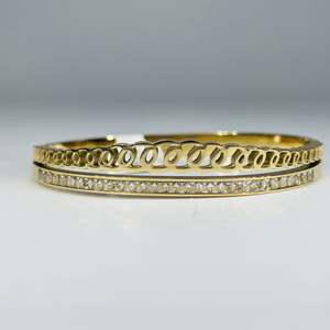 Brazalete de Moda en Acero Inoxidable 316L con Baño de Oro PVD, Joyería Sostenible y Resistente - Product Image 1