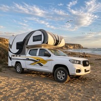 ONLYWE Camping-car à coque rigide coulissante pour pick-up 4x4 tout-terrain, camping-car isolé à coque rigide pour le voyage en véhicule tout-terrain