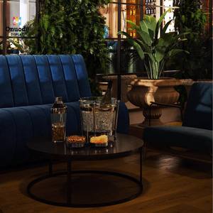 Mostrador Moderno para Cafetería con Iluminación LED, Construcción de MDF y Acero Inoxidable, Diseño Ecológico para Exhibiciones de Lujo - Product Image 2