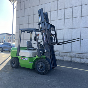 Nouveau <span class=keywords><strong>chariot</strong></span> élévateur <span class=keywords><strong>électrique</strong></span> à chargement par chaîne à entraînement avant hydraulique à levage élevé par transmission en continu à roues personnalisé - Product Image 3