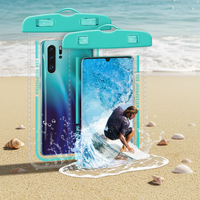 Pochette étanche pour téléphone portable avec sangle d'épaule, transparente, sensible au toucher, universelle, pour la natation