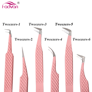 <span class=keywords><strong>Pince</strong></span> à épiler en fibre noire pour extension de faux cils Logo personnalisé individuel <span class=keywords><strong>Pince</strong></span> à épiler en fibre à 90 degrés Vente en gros - Product Image 5