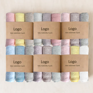 Serviettes de toilette et lingettes carrées en bambou pour bébé, vente en gros d'usine, serviettes de bain naturelles et biologiques pour le nettoyage des bébés - Product Image 1